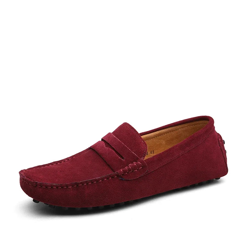 Suede Driver Loafers