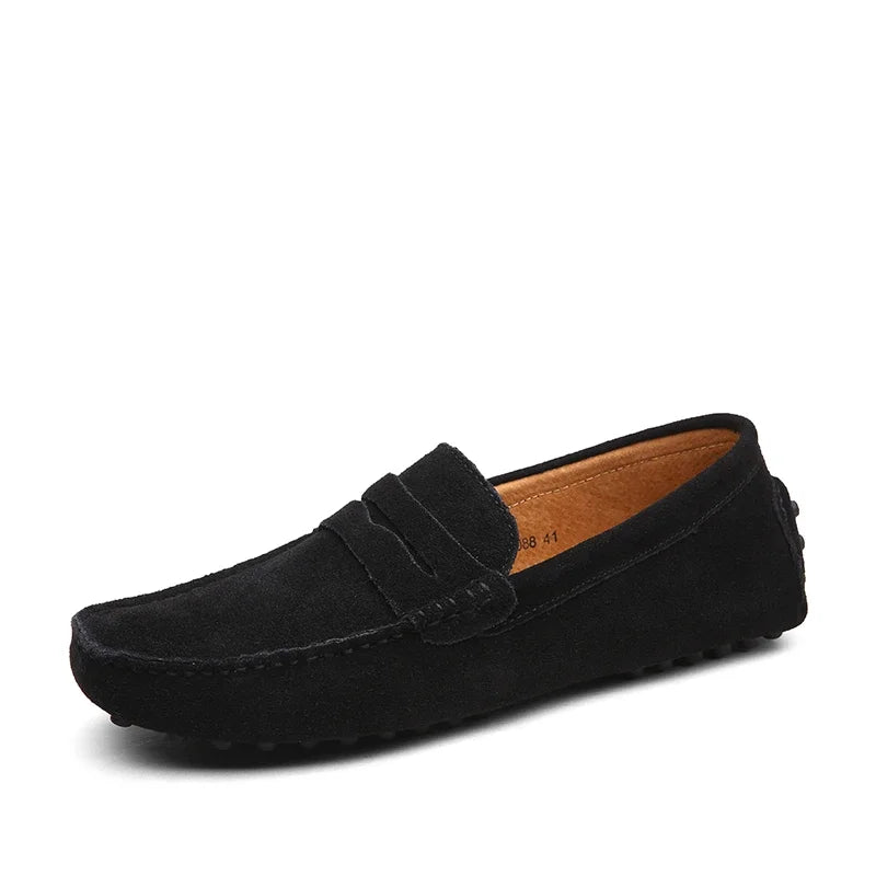 Suede Driver Loafers