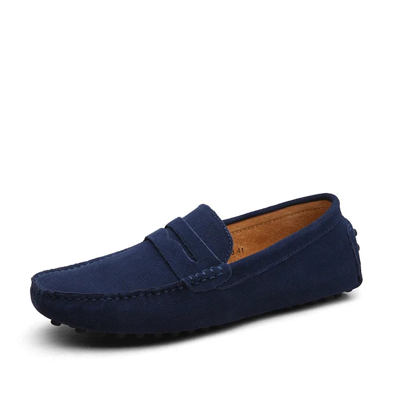 Suede Driver Loafers