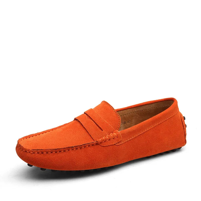 Suede Driver Loafers