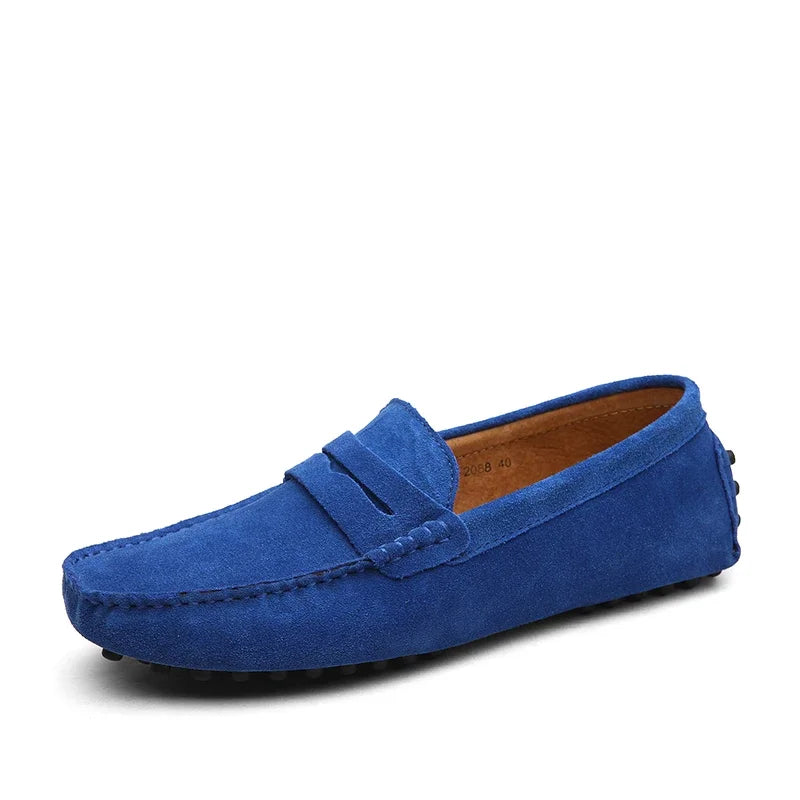Suede Driver Loafers