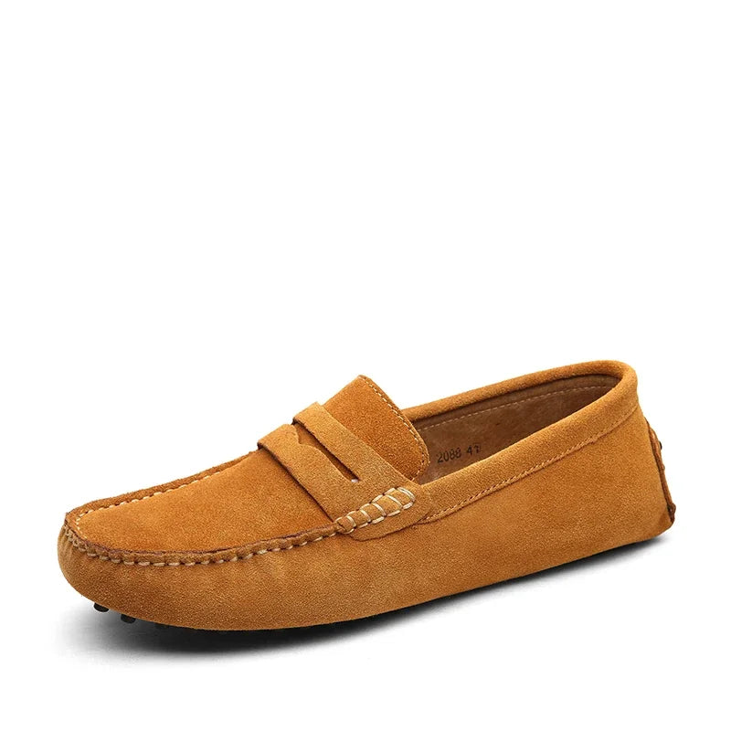 Suede Driver Loafers