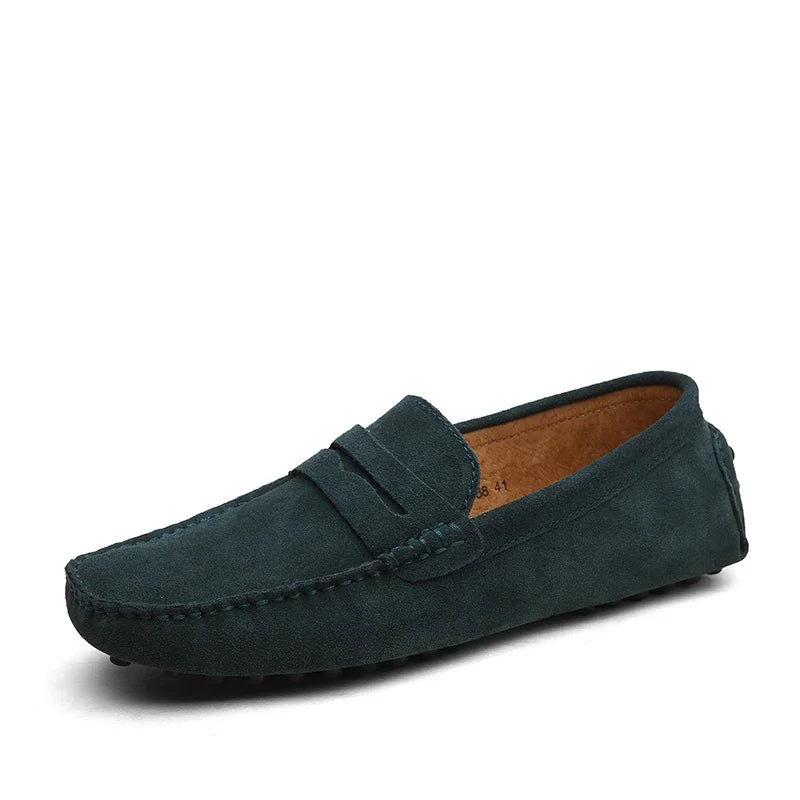 Suede Driver Loafers