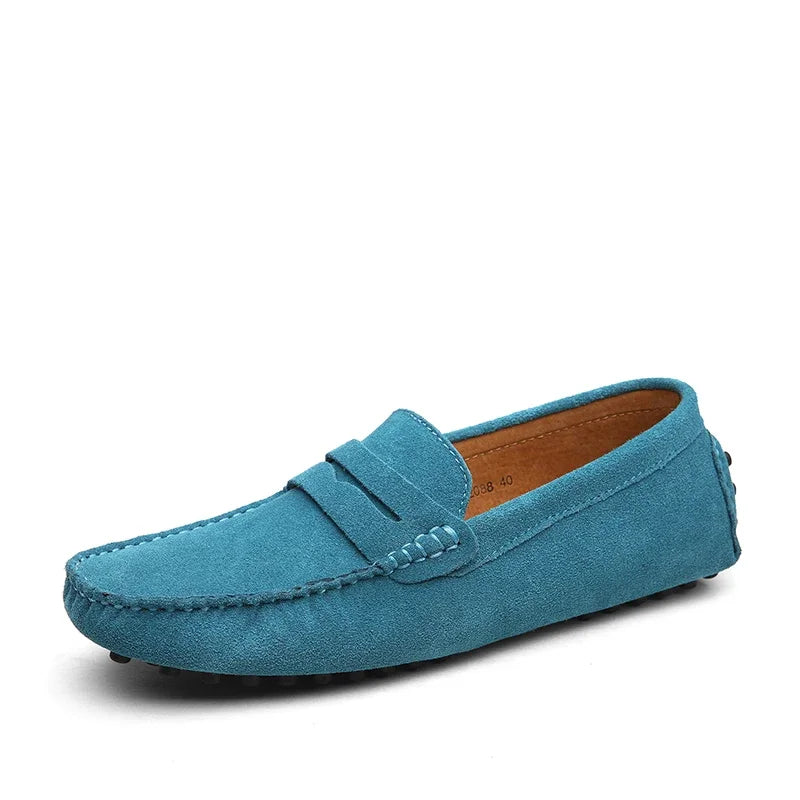 Suede Driver Loafers