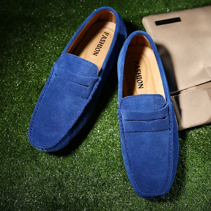 Suede Driver Loafers