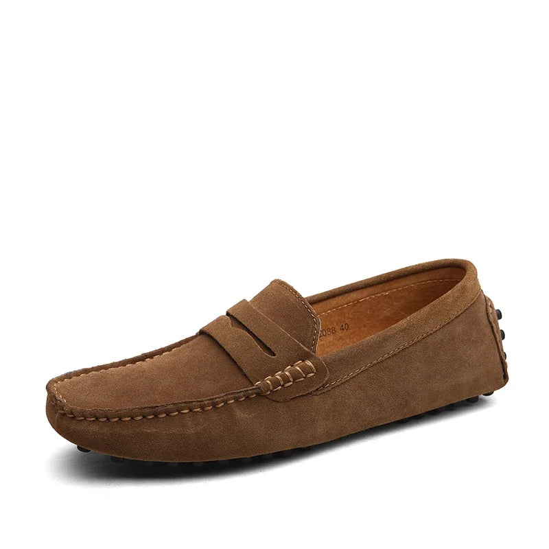 Suede Driver Loafers