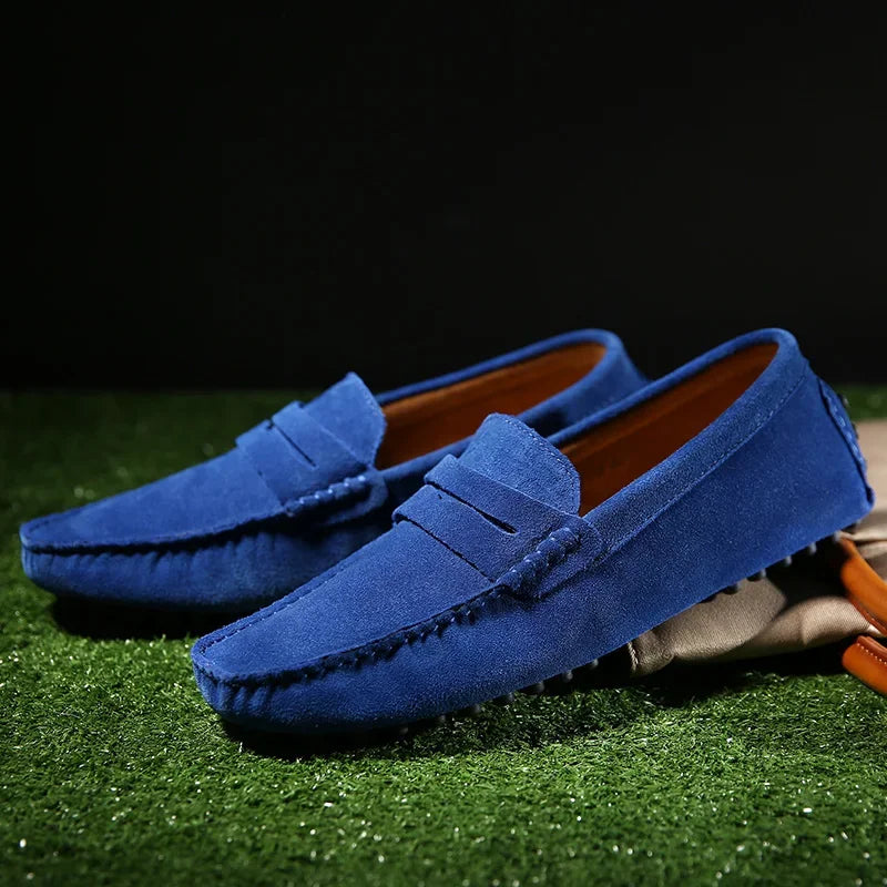 Suede Driver Loafers