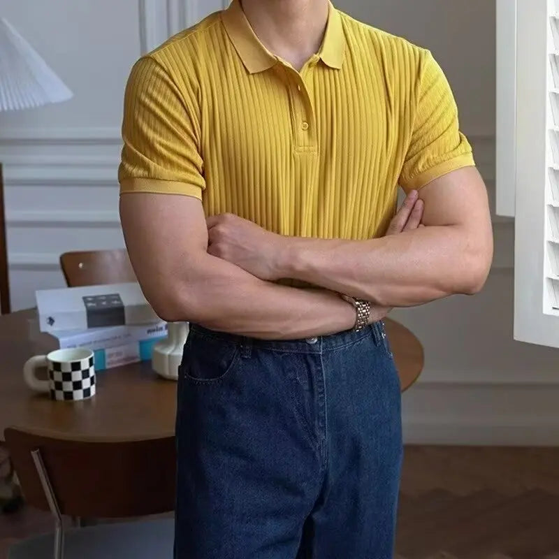 Slim Fit Striped Polo Shirt