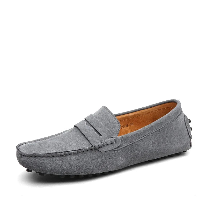 Suede Driver Loafers